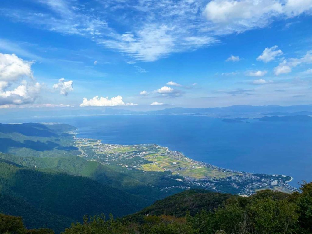 ノーステラスからの琵琶湖の眺望