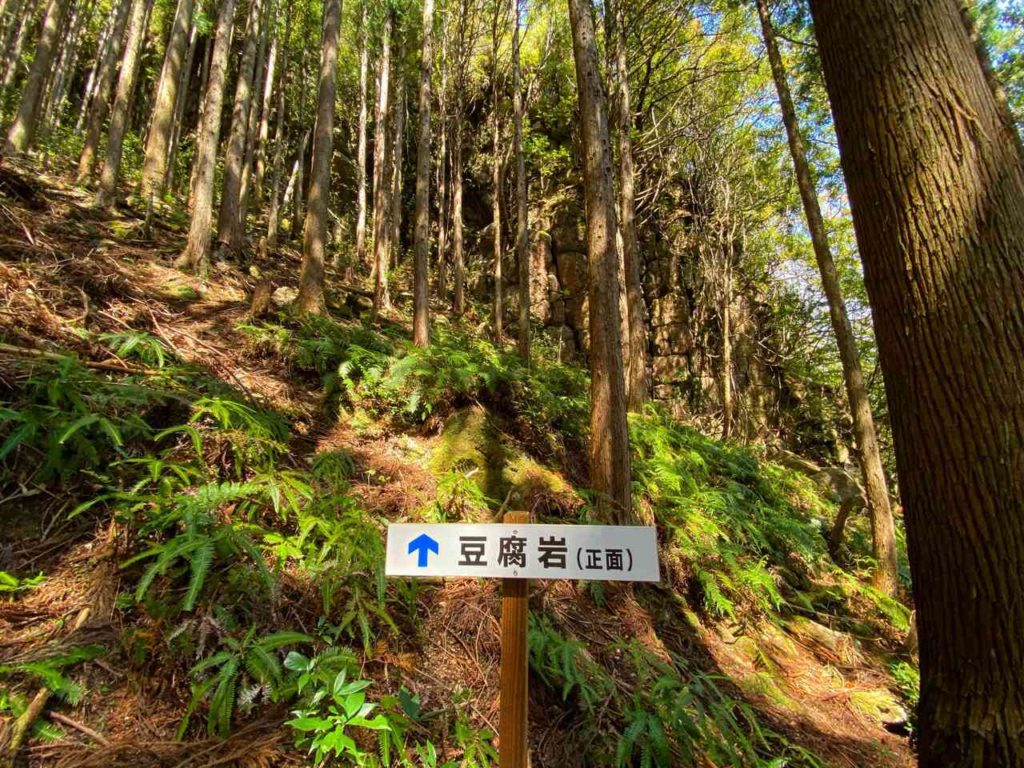 嶽の森山 豆腐岩